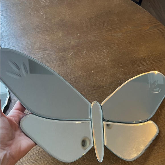 Potterybarn Kids Elegant Silver Butterfly Wall Mirror Set of 2 - Picture 2 of 10